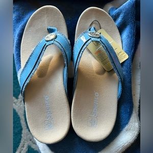 Spenco Orthotic leather thong sandal